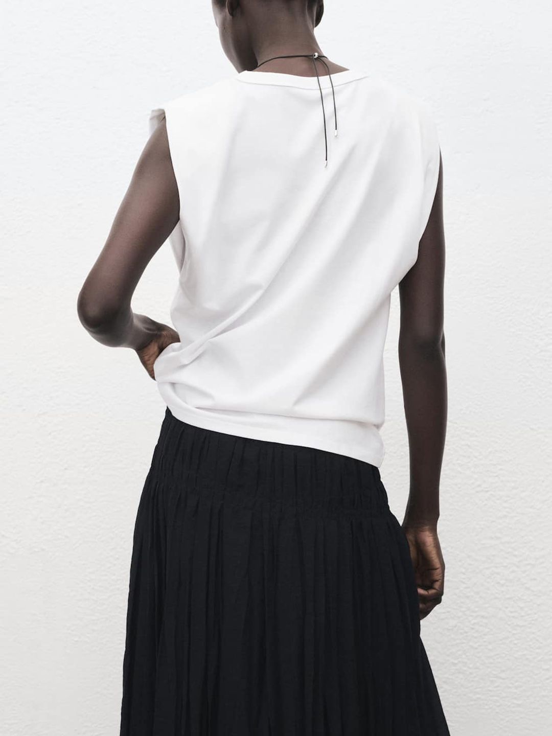 Pure Cotton Sleeveless T-shirt