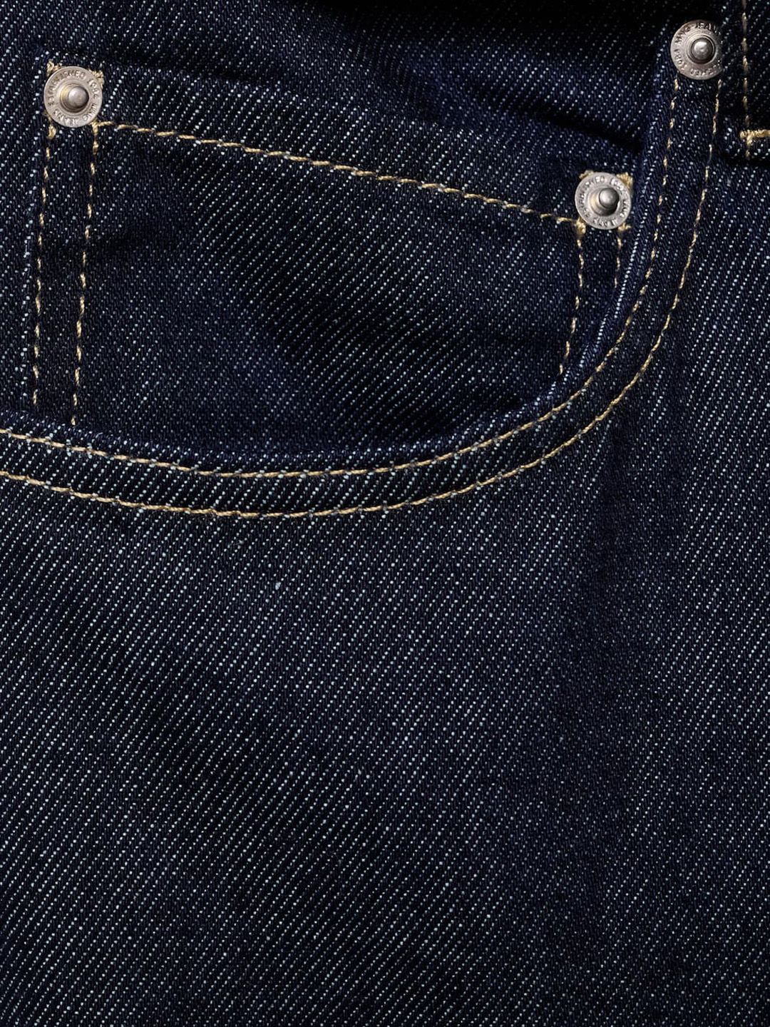 Mid-Rise Pure Cotton Straight Fit Jeans