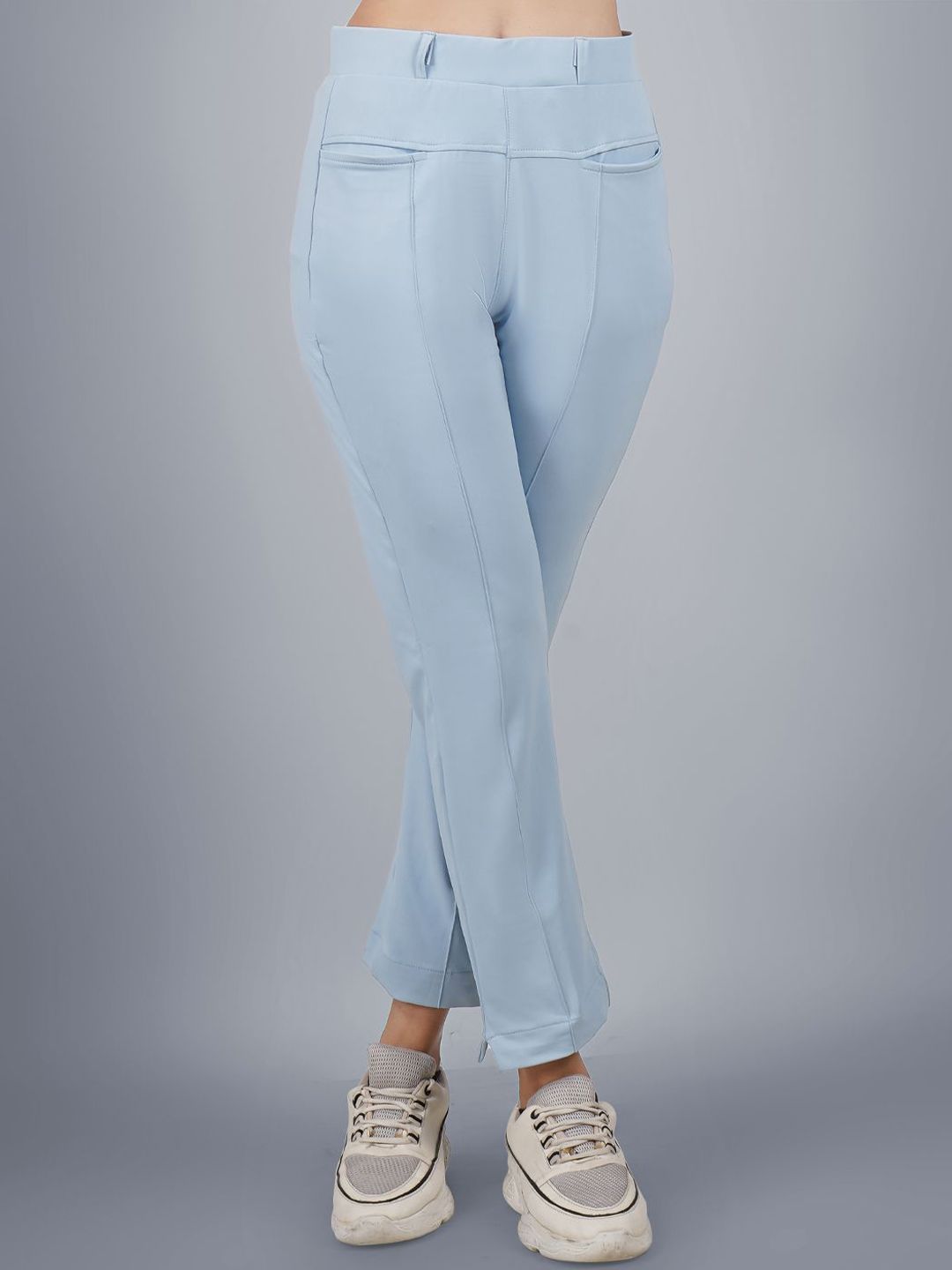 Plus Size Women Plus Size Relaxed High-Rise Wrinkle Free Trousers