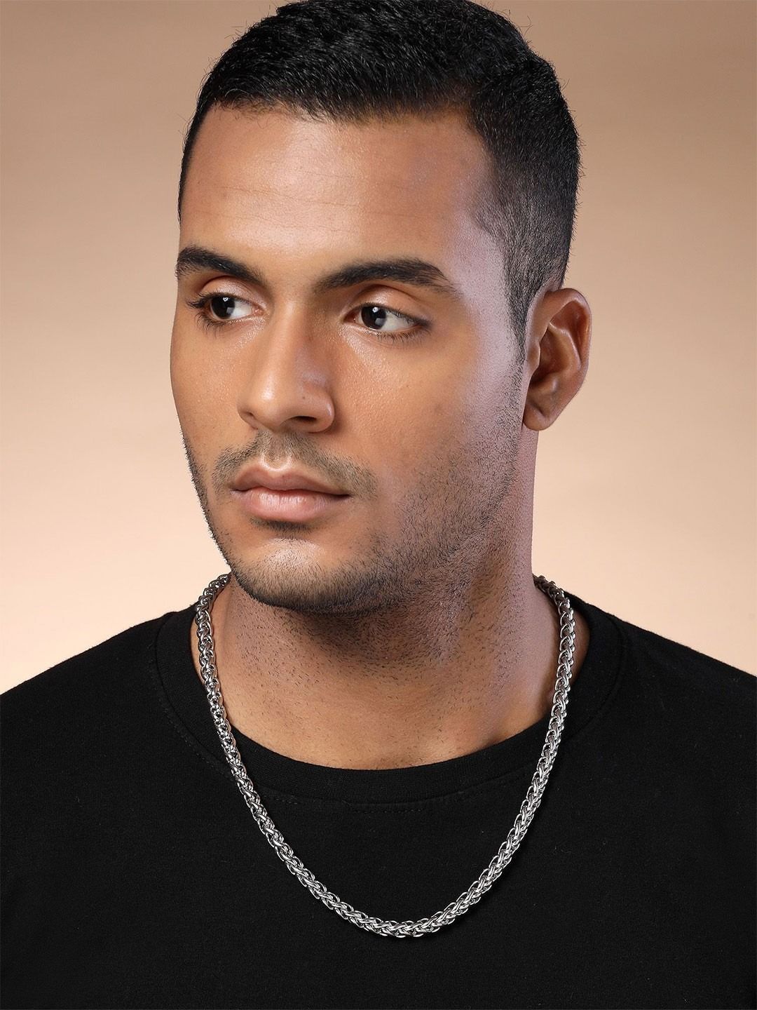 Buy The Roadster Lifestyle Co. Men Silver-Plated Minimal Chain