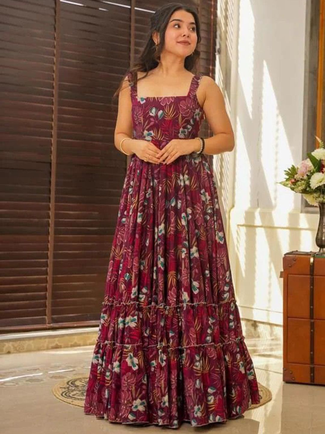 KALINI Floral Printed Maxi Dresses