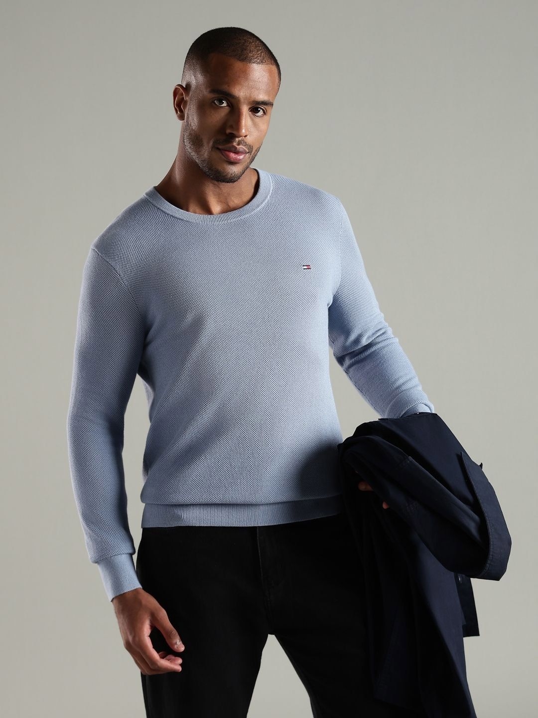 Tommy Hilfiger Men Round Neck Cotton Pullover