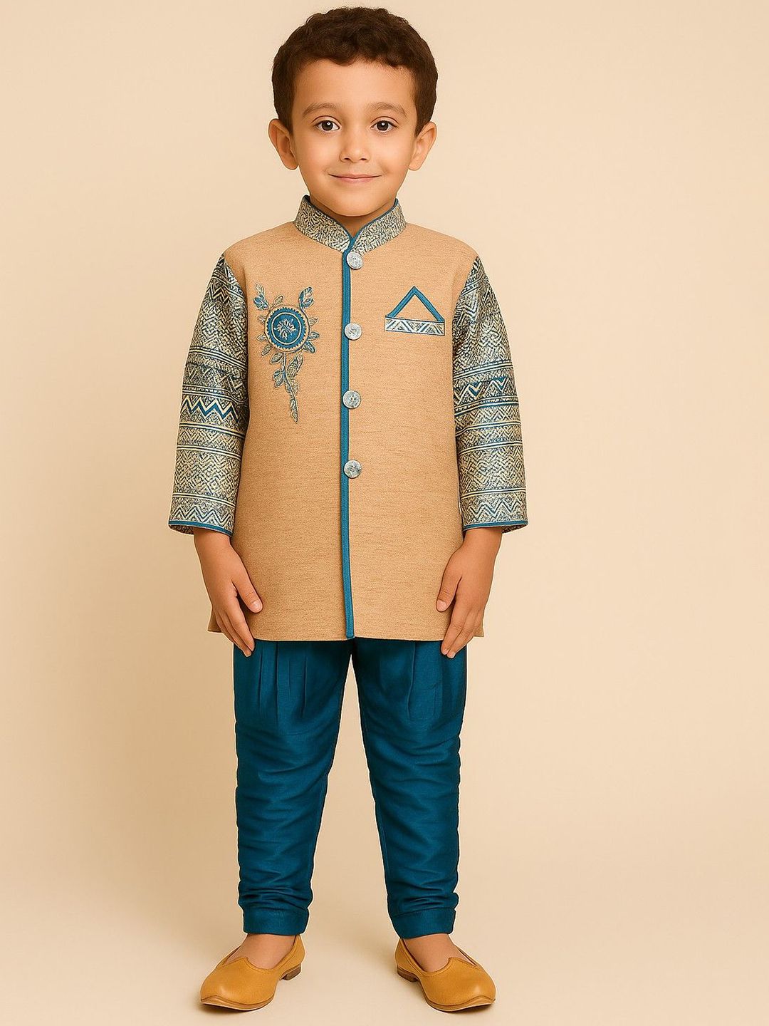 BAESD Boys Embroidered Sherwani Set