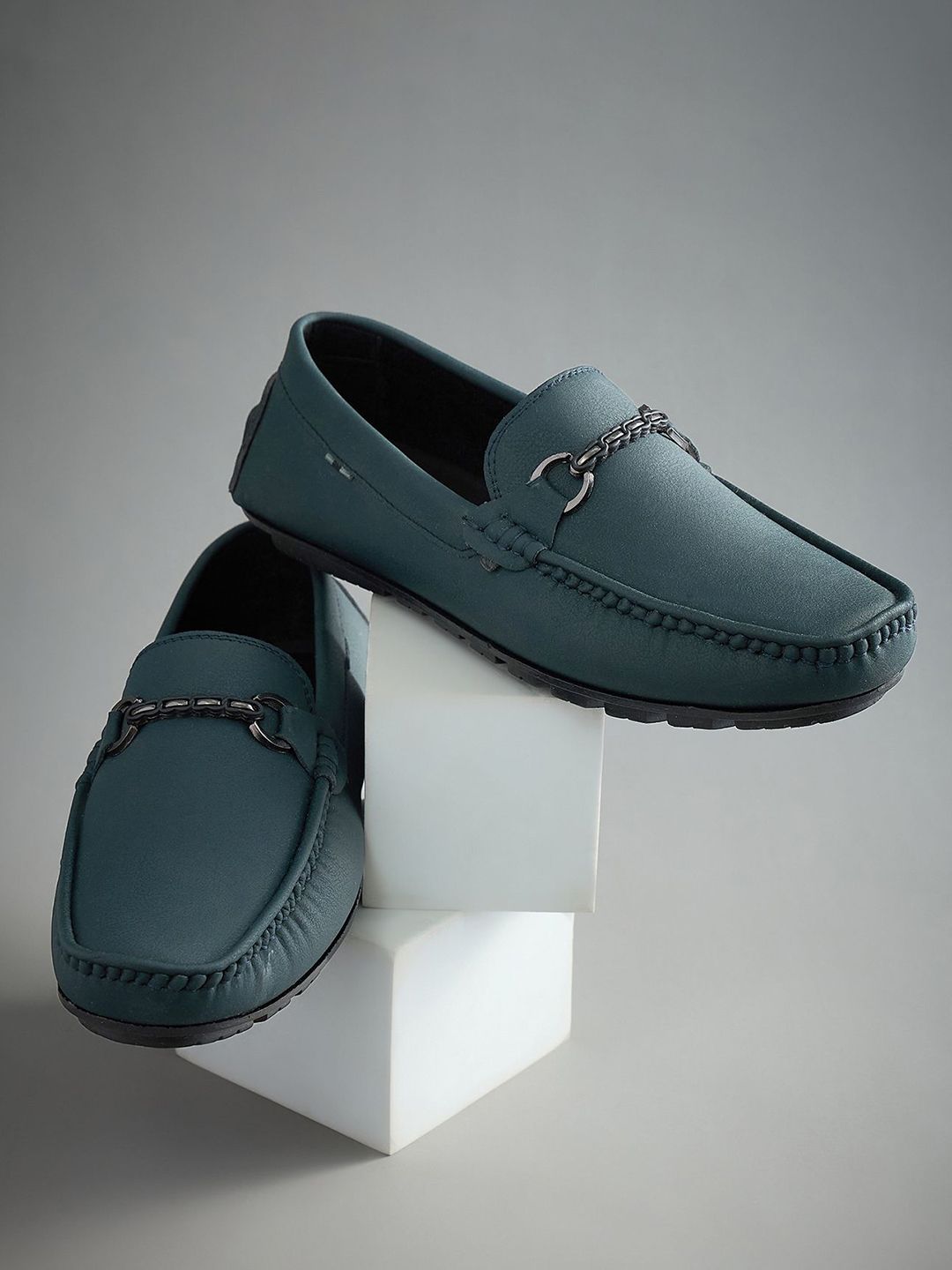 Duke Men EliteWalk Square Toe Slip-On Loafers