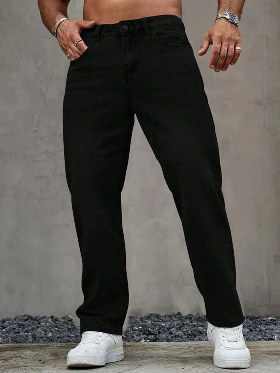 me Queen Men Straight Fit Low-Rise Jeans