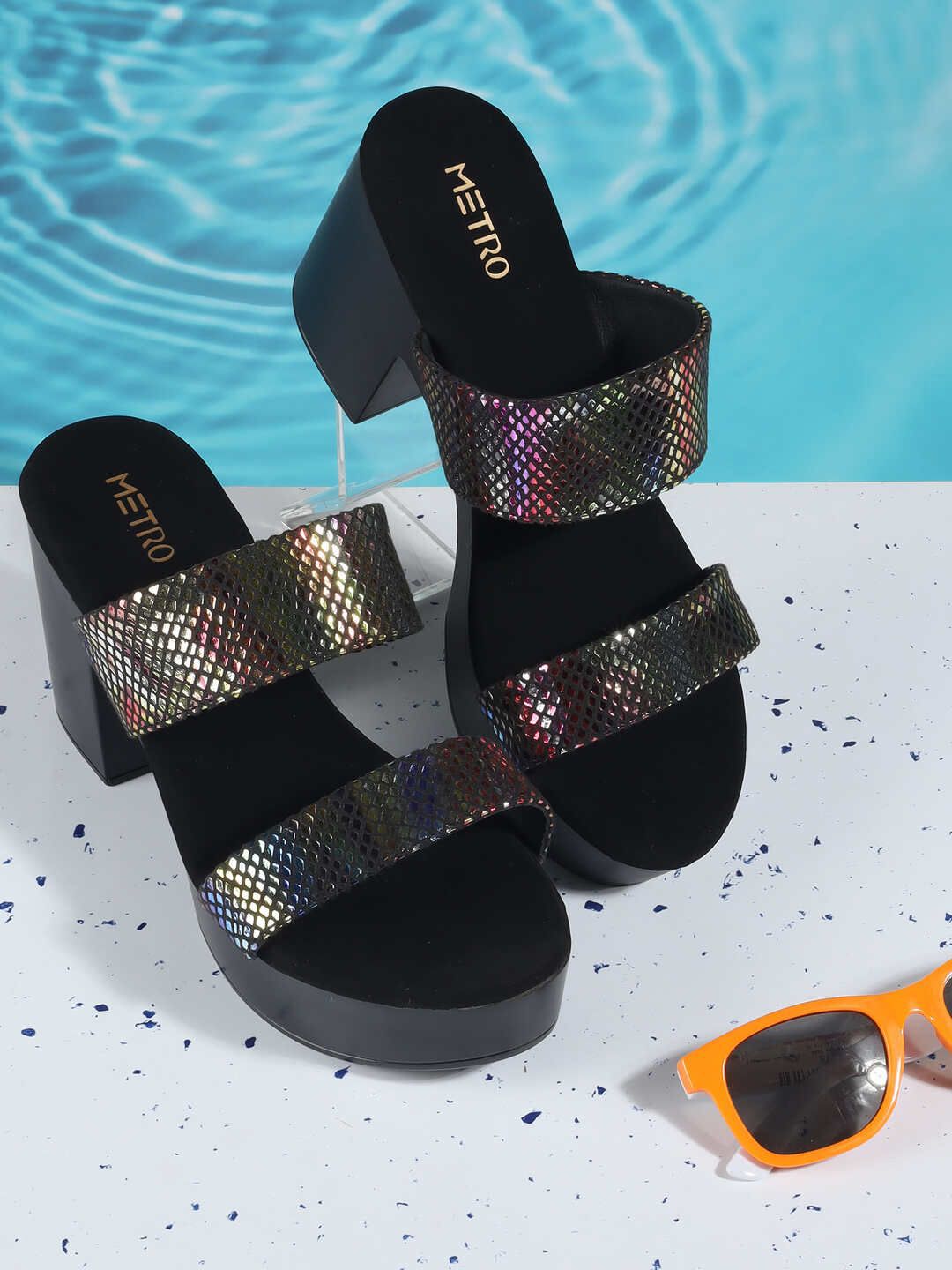 Metro Metro Women Embellished Chunky Platform Sandals