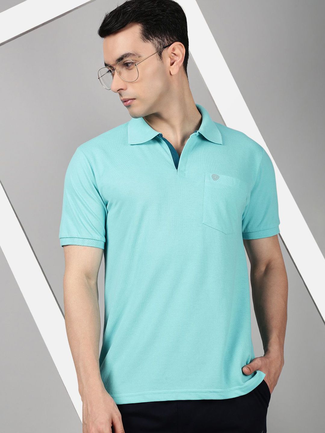 Lux Cozi Combed Cotton Polo Collar Lounge T-shirts