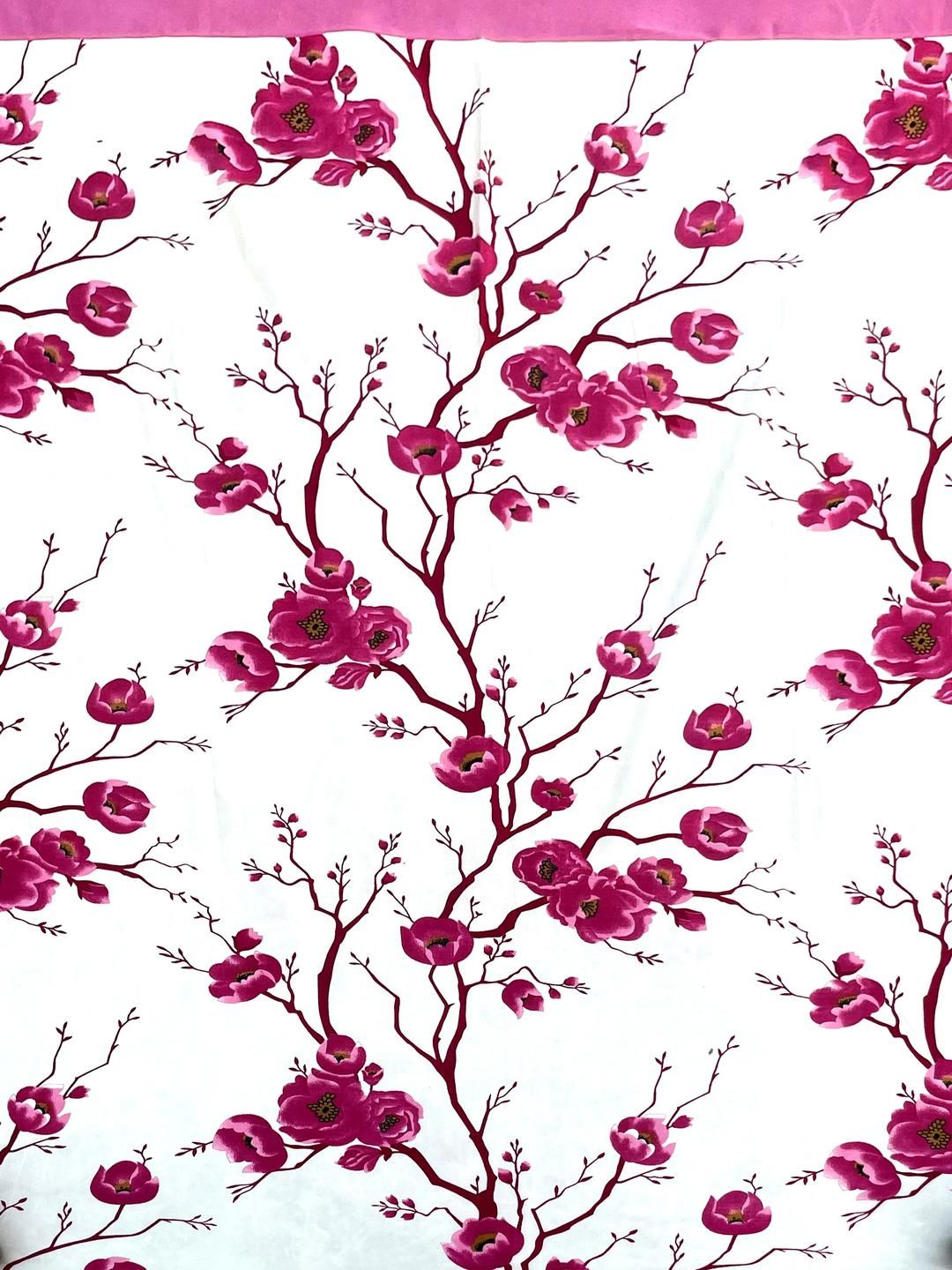 Buy Lunar Days Pink Floral Room Darkening Window Curtain