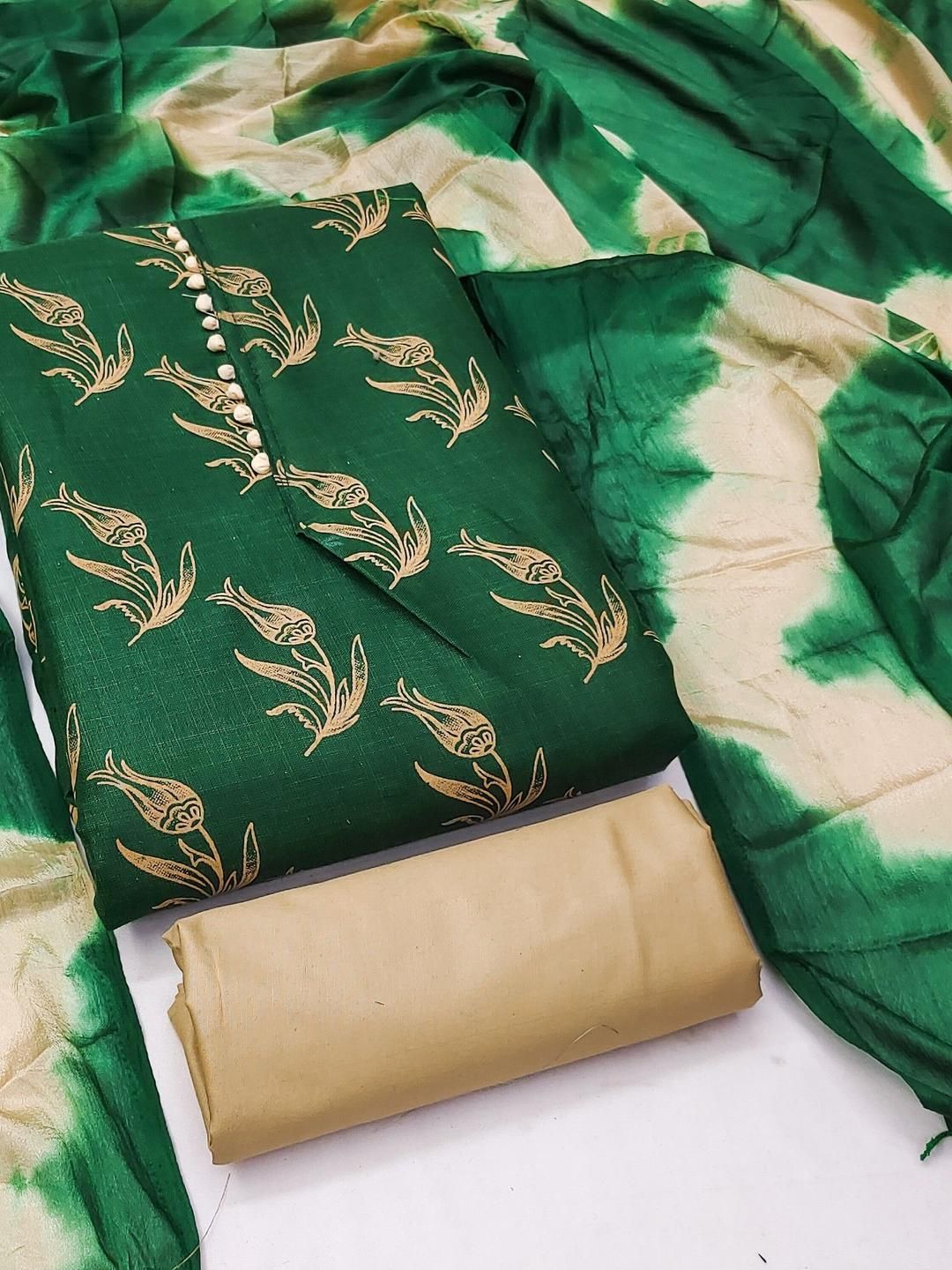 KALINI Printed Unstitched Dress Material