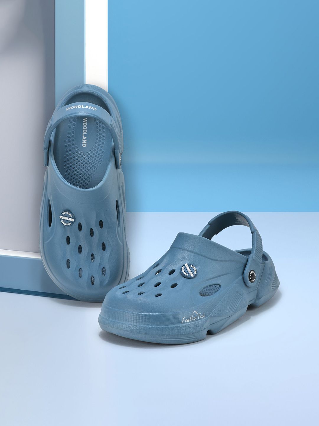 Woodland Men Self Design Casual Clogs