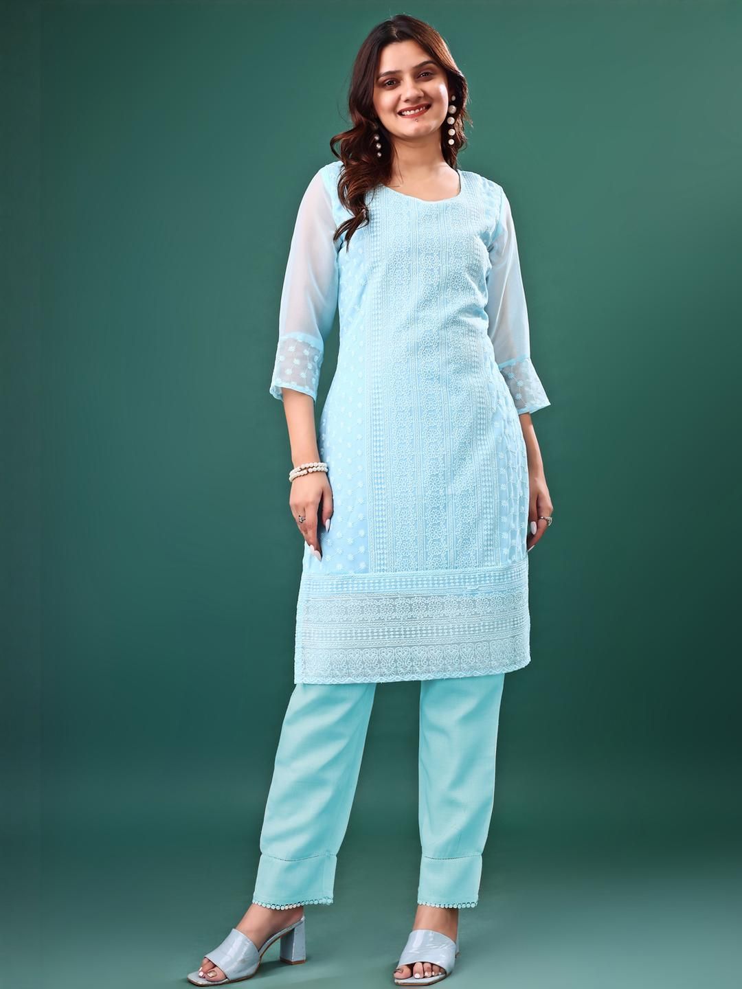 ZAZADIYA ENTERPRISE Women Embroidered Kurti