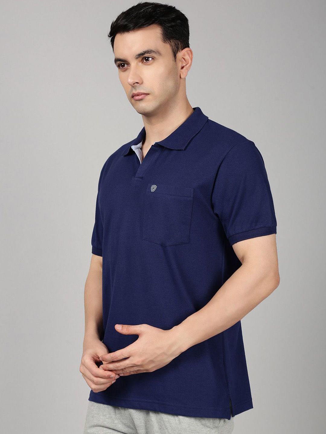 Lux Cozi Polo Collar Cotton Lounge T-shirts
