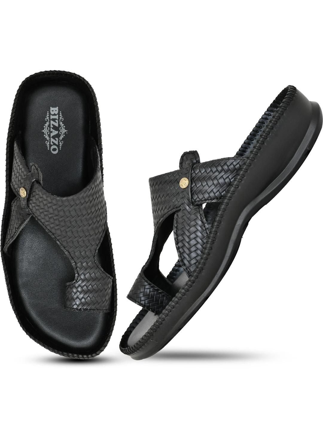 Bizazo Men Tan Flip Flops