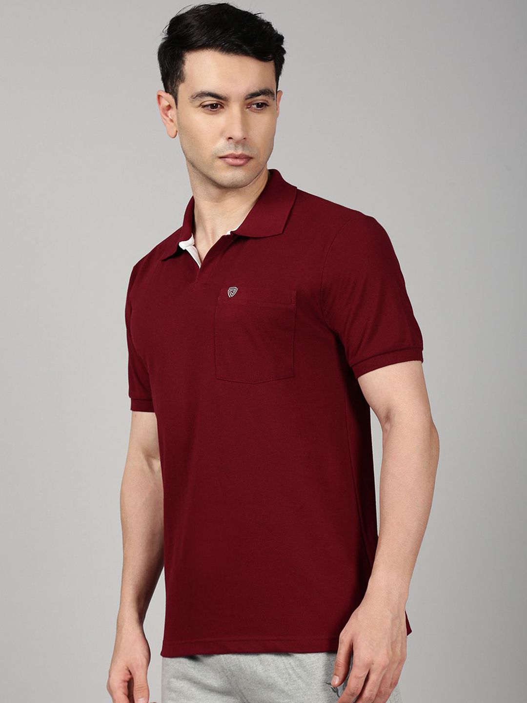 Lux Cozi Combed Cotton Polo Collar Lounge T-shirts