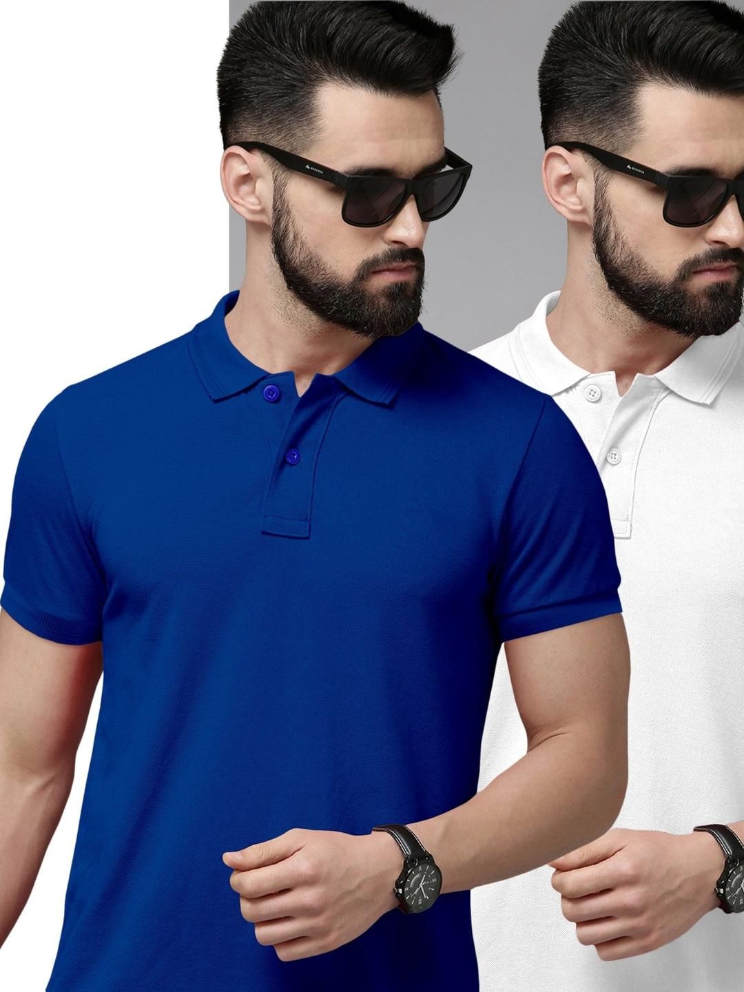 Metronaut Pack of 2 Slim Fit Polo Collar T-shirts