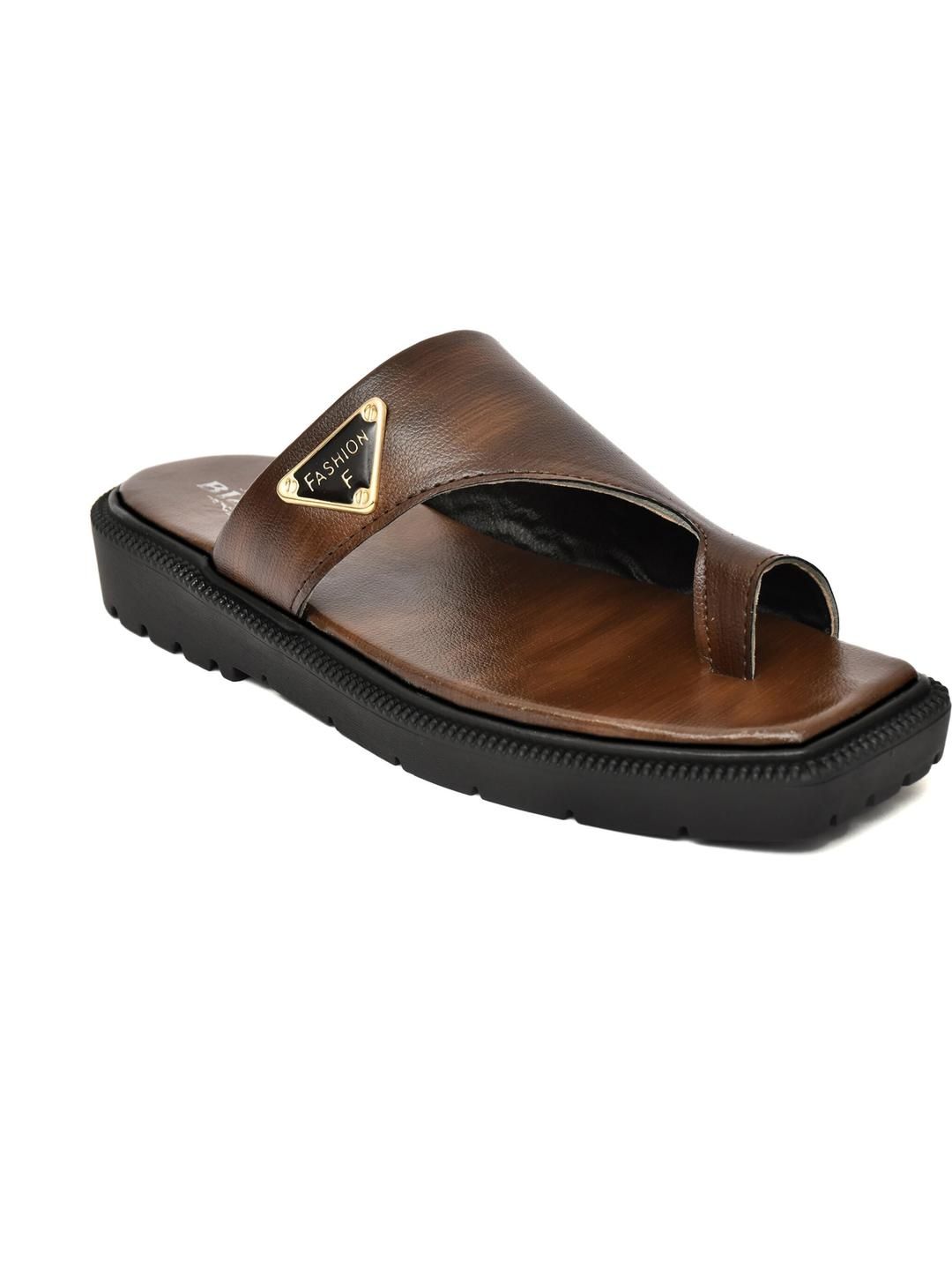 Bizazo Men Tan Flip Flops