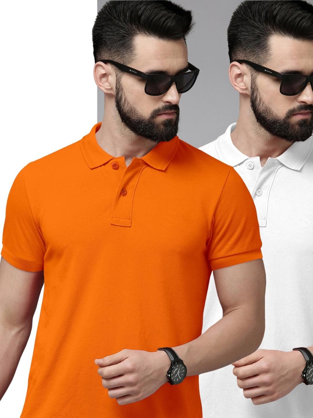 Metronaut Pack of 2 Slim Fit Polo Collar T-shirts