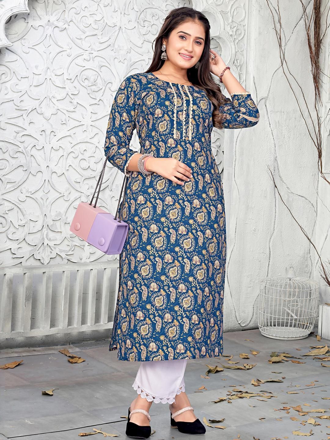 ZAZADIYA ENTERPRISE Embroidered Chikankari Pure Georgette Chikankari Kurti