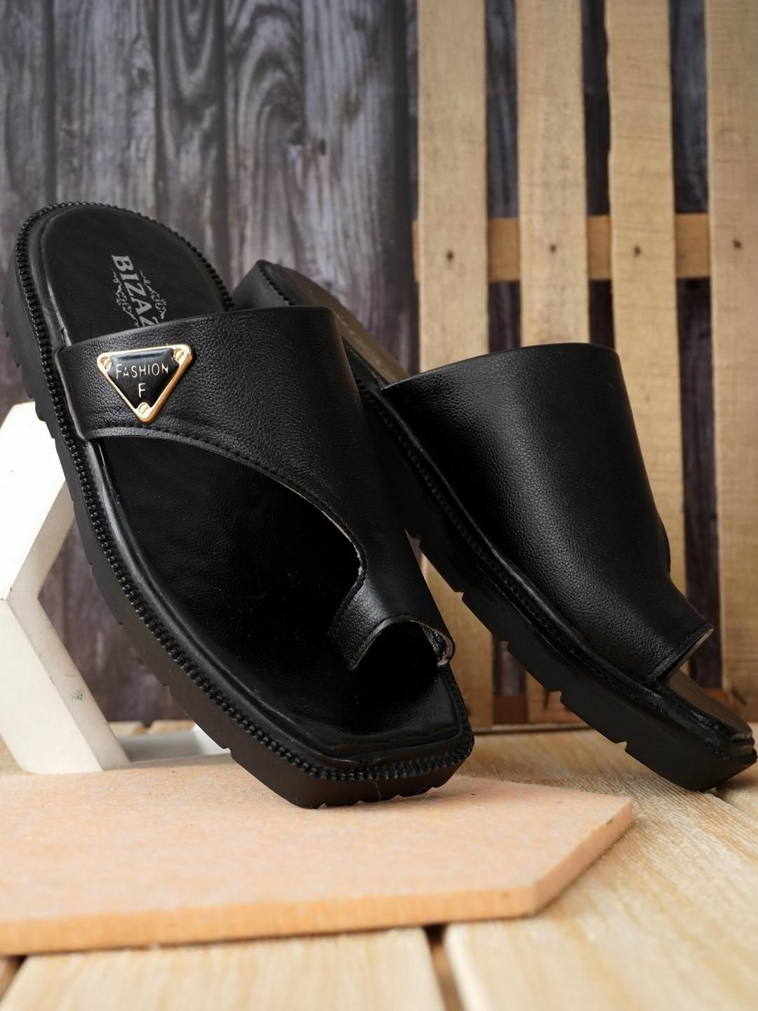 Bizazo Men Tan Flip Flops