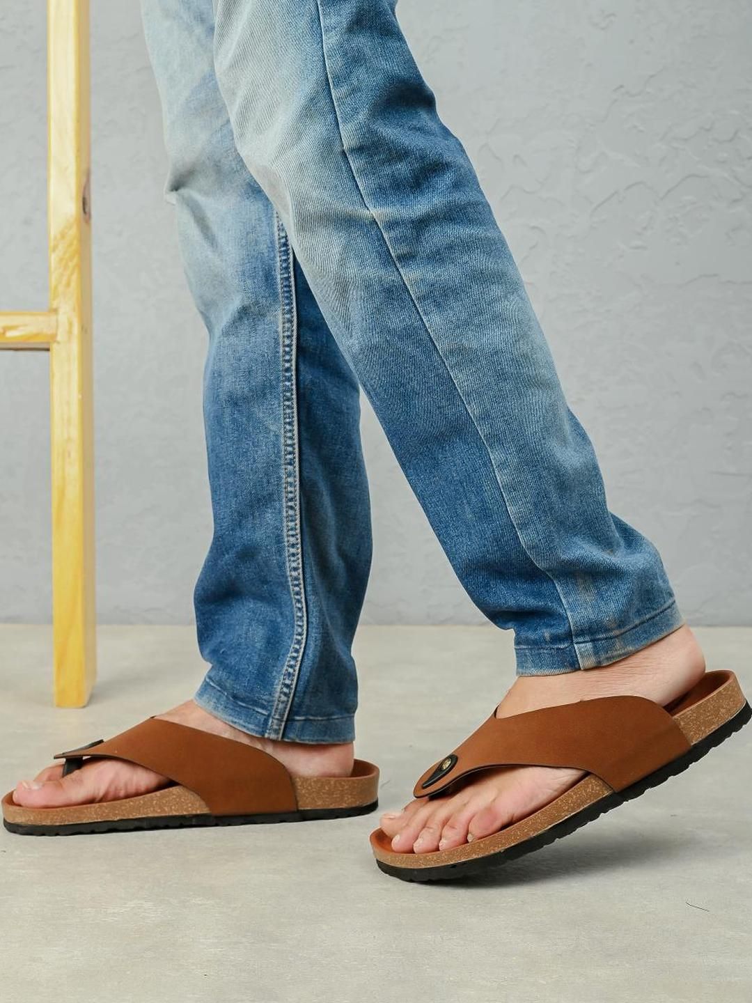 Appelon Men Tan Sandals