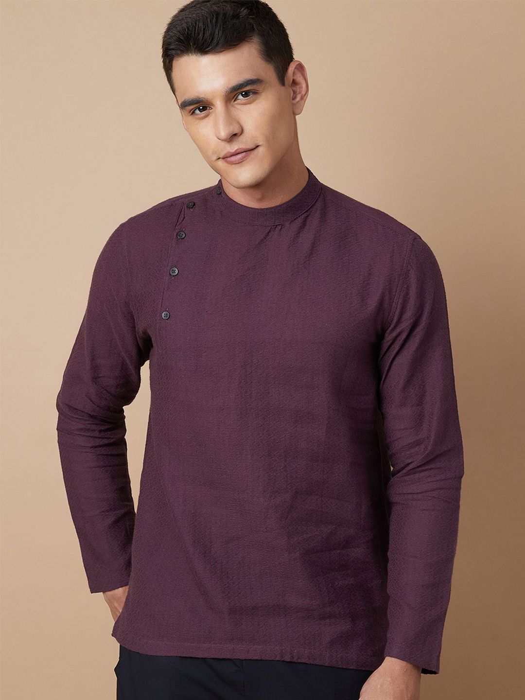 Melange by Lifestyle Men Ethnic Motifs Printed Daily Cotton Straight Kurta