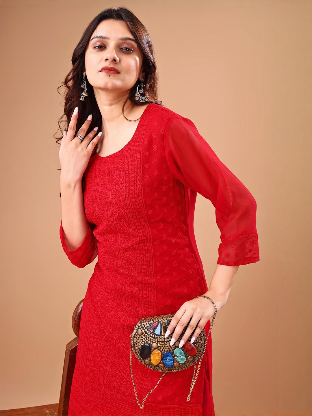 ZAZADIYA ENTERPRISE Women Embroidered Kurti