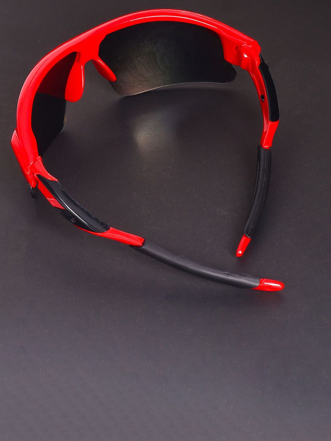 Buy Irayz Men Mirrored Lens & Red Sports Sunglasses with