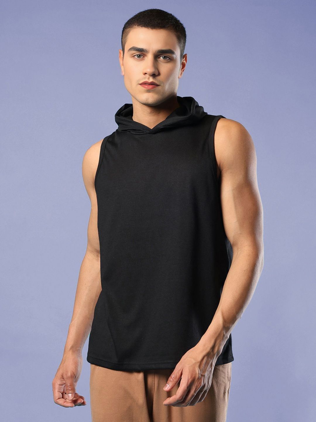 Mast & Harbour Regular Fit Hooded T-shirt