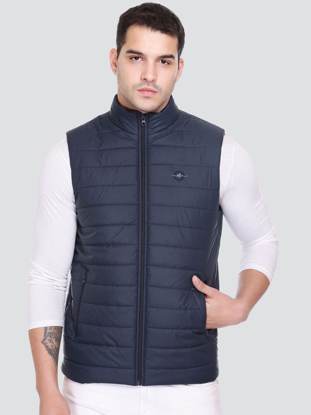 Rare Times Mock Collar Lightweight Puffer Jacket