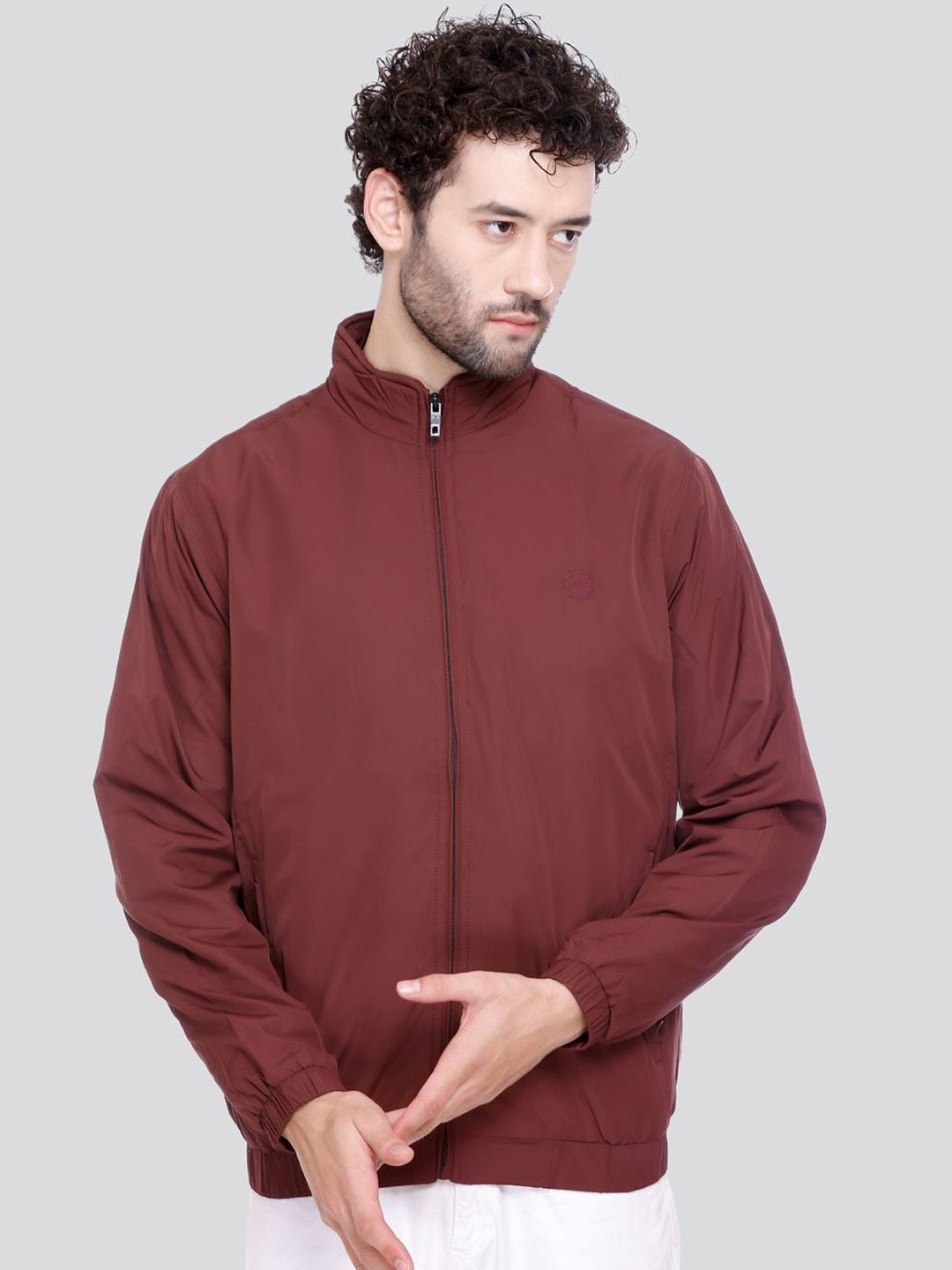 Rare Times Mock Collar Lightweight Puffer Jacket