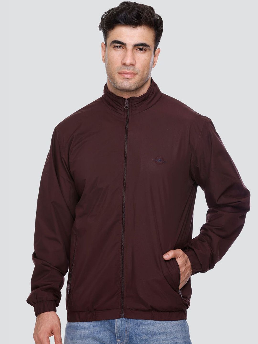 Rare Times Mock Collar Lightweight Puffer Jacket