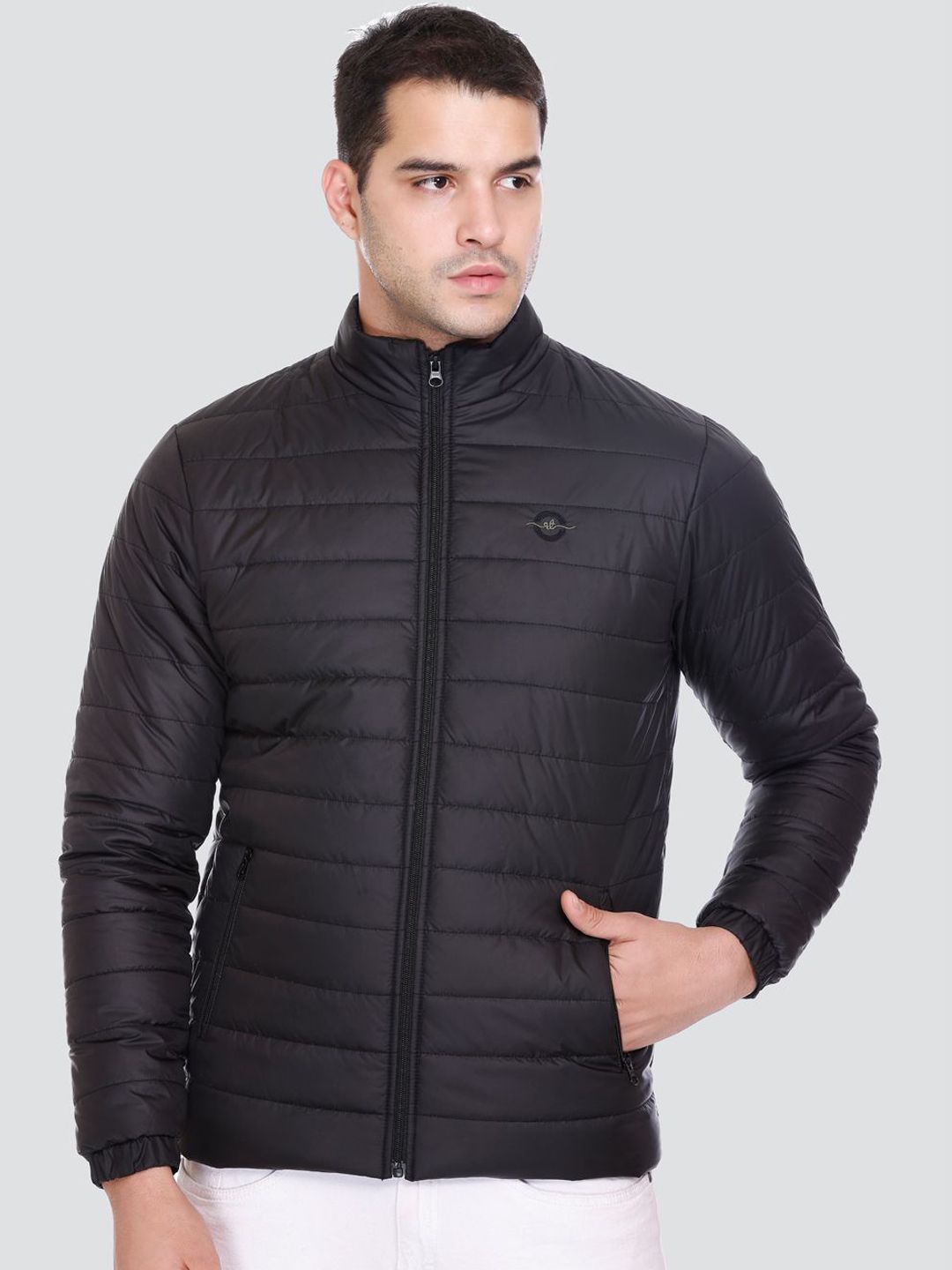 Rare Times Mock Collar Lightweight Puffer Jacket