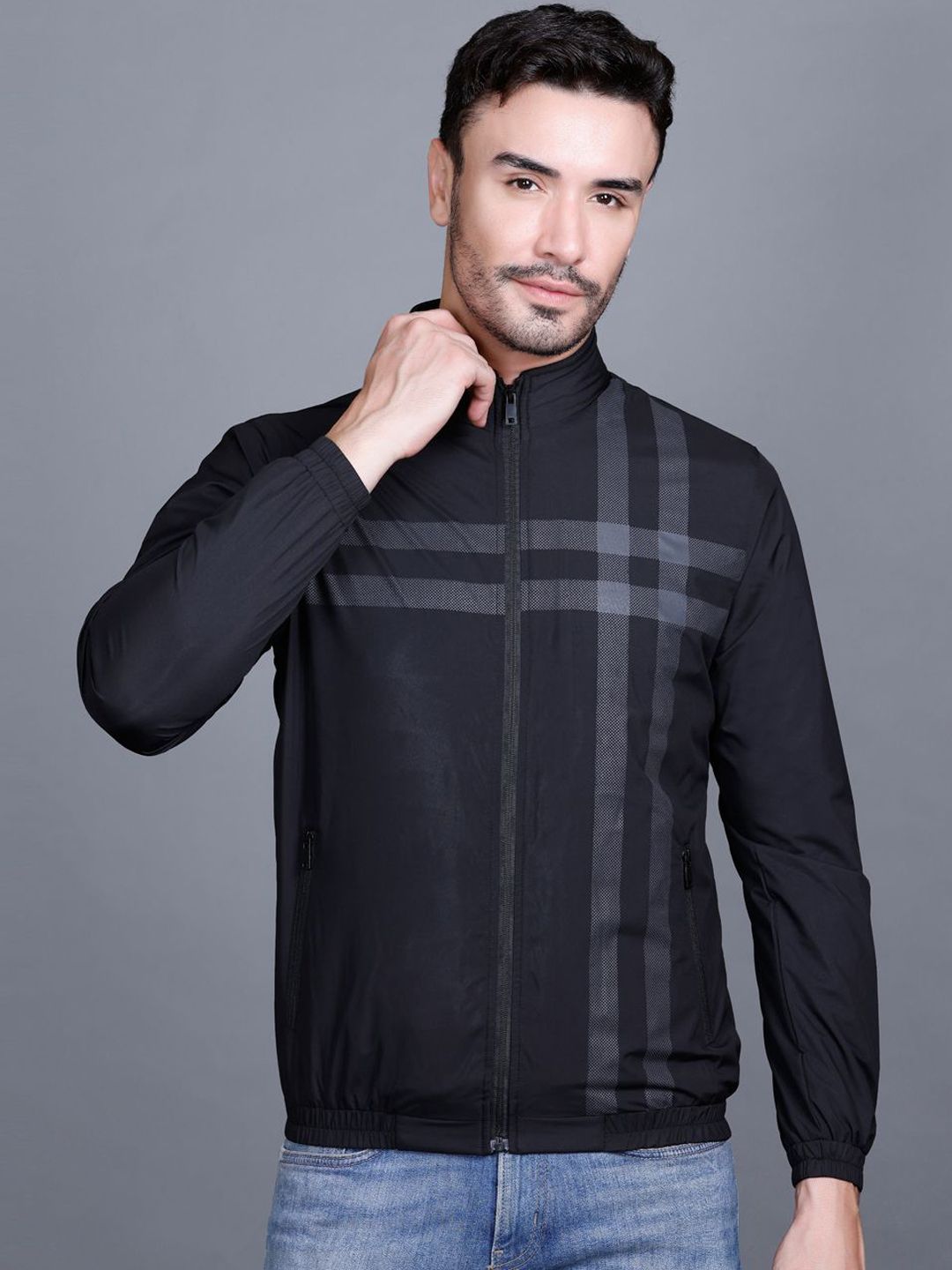 Rare Times Mock Collar Lightweight Puffer Jacket