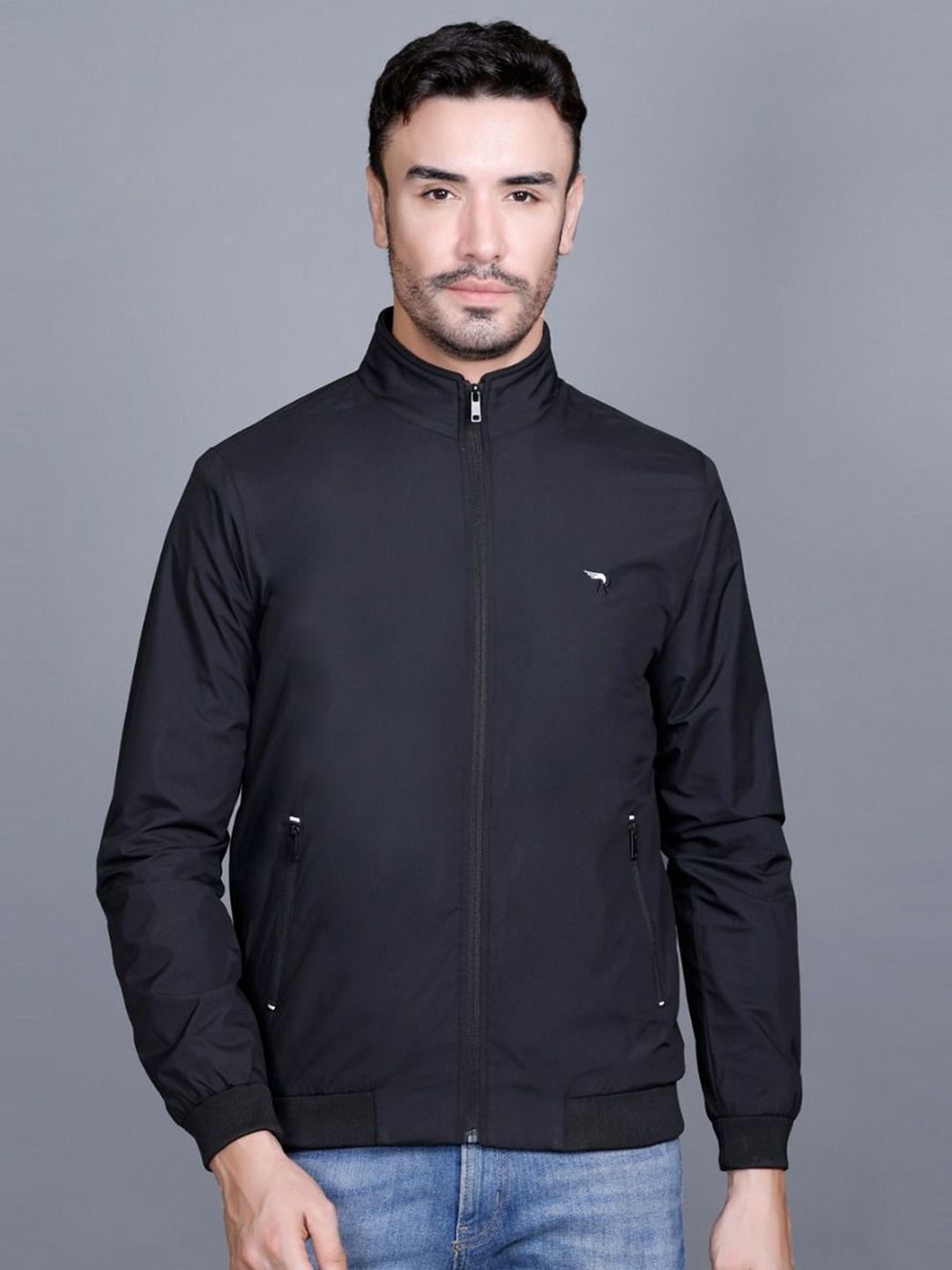 Rare Times Mock Collar Lightweight Puffer Jacket
