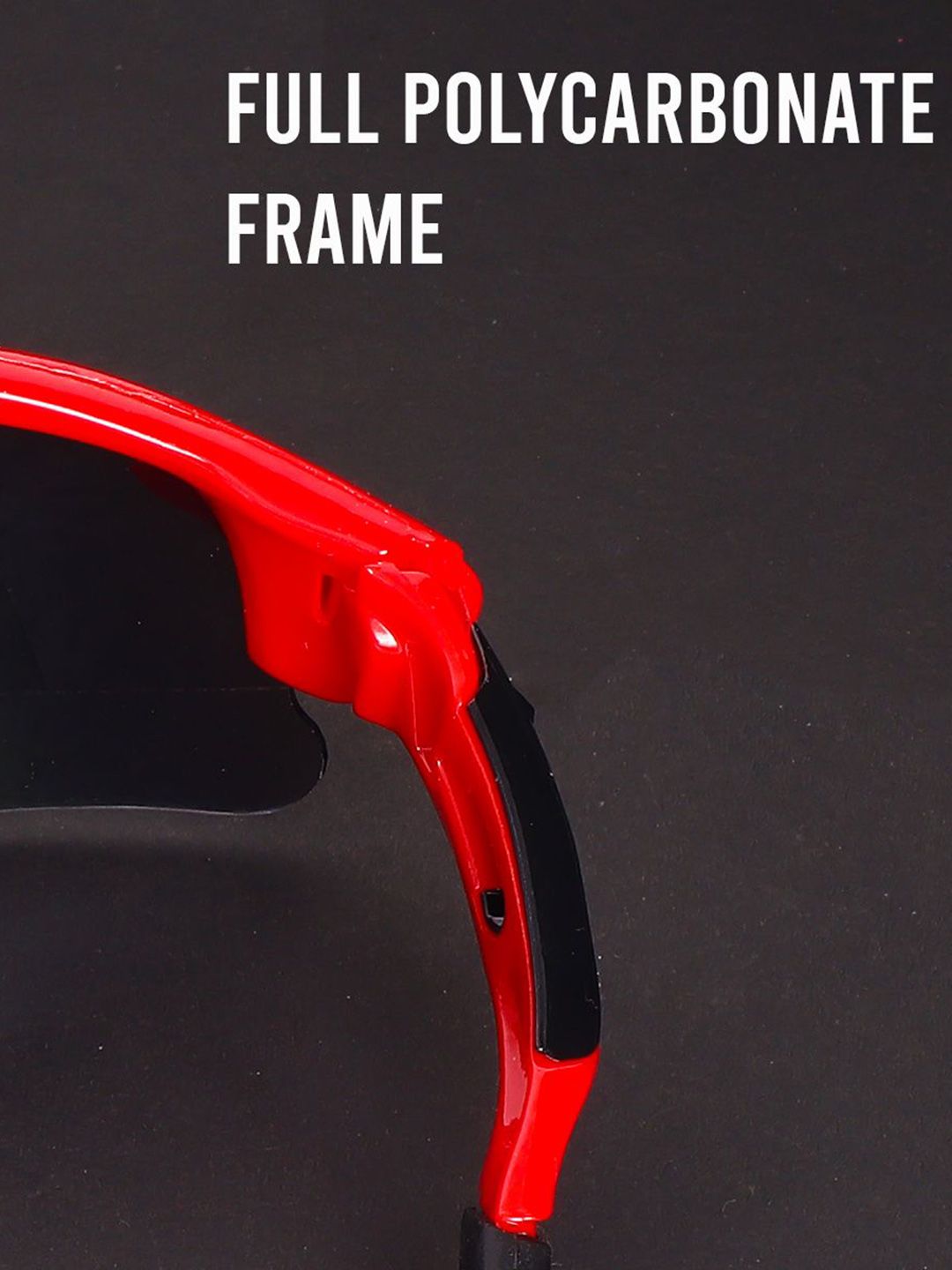 Buy Irayz Men Mirrored Lens & Red Sports Sunglasses with