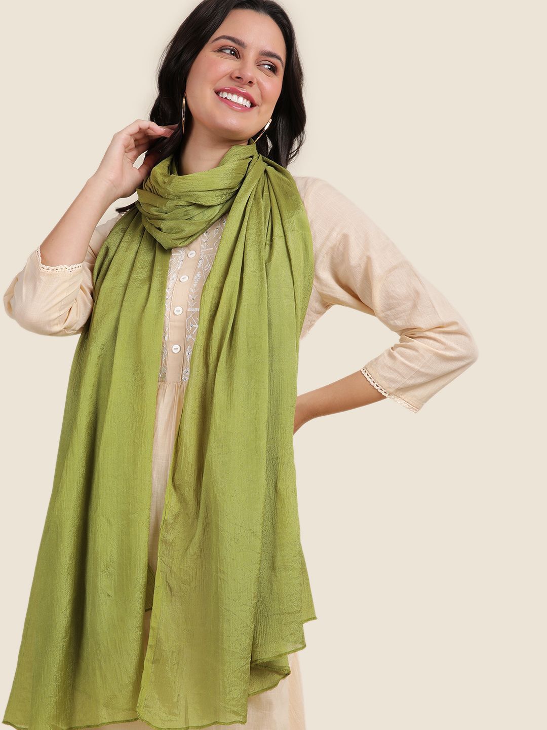 TWIN BIRDS Shimmer Light Weight Dupatta