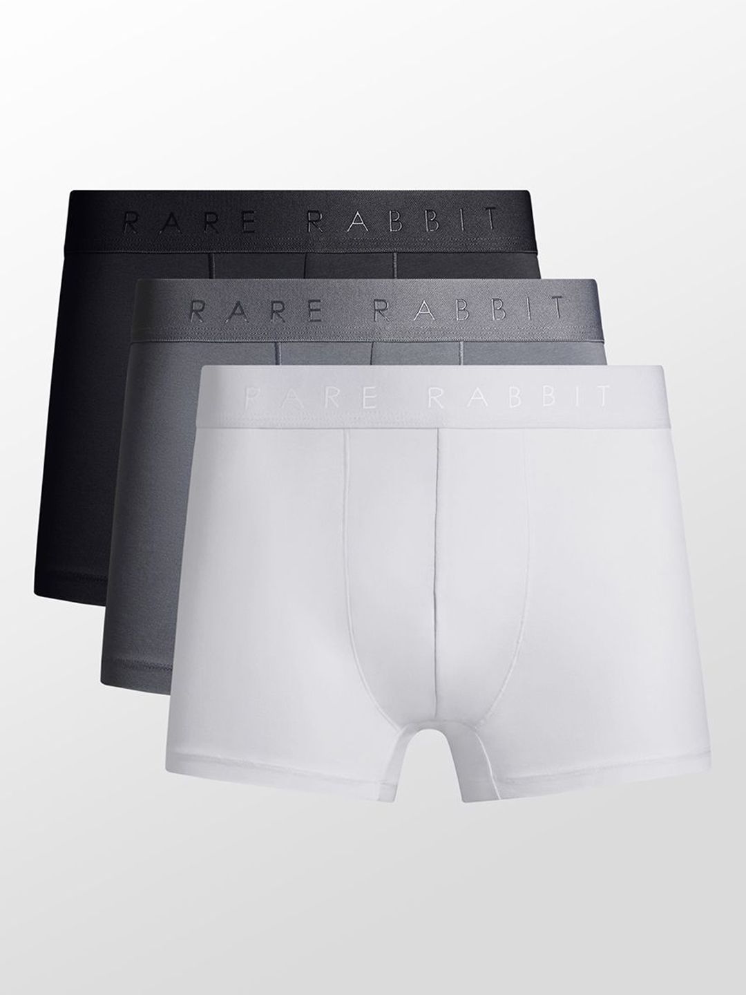 RARE RABBIT Pack Of 3 Plain Strectchable Innerwear