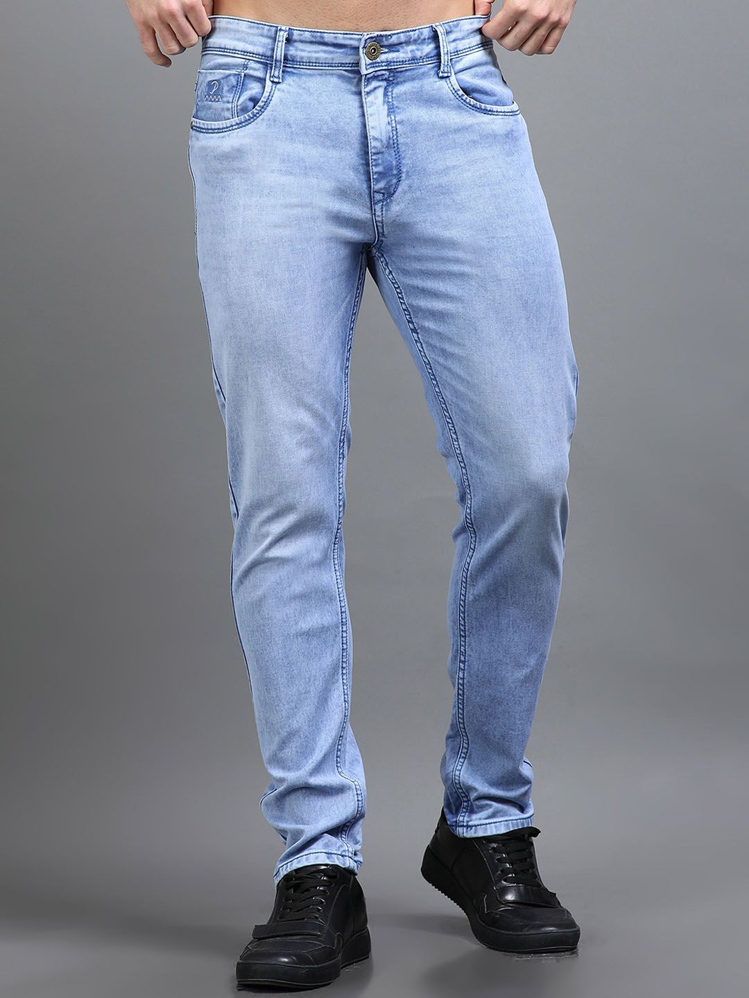 PAUL STREET Men Urban Slim Regular Fit Mid-Rise Heavy Fade Stretchable Jeans