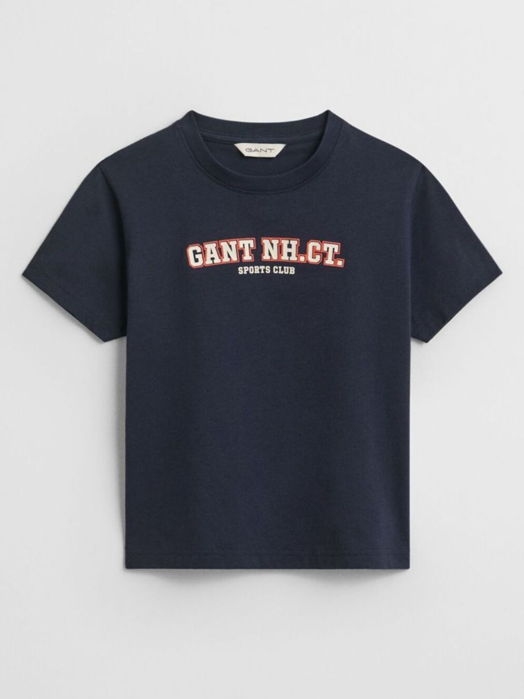 GANT Boys Typography Printed Round Neck Cotton Relaxed Fit T-shirt