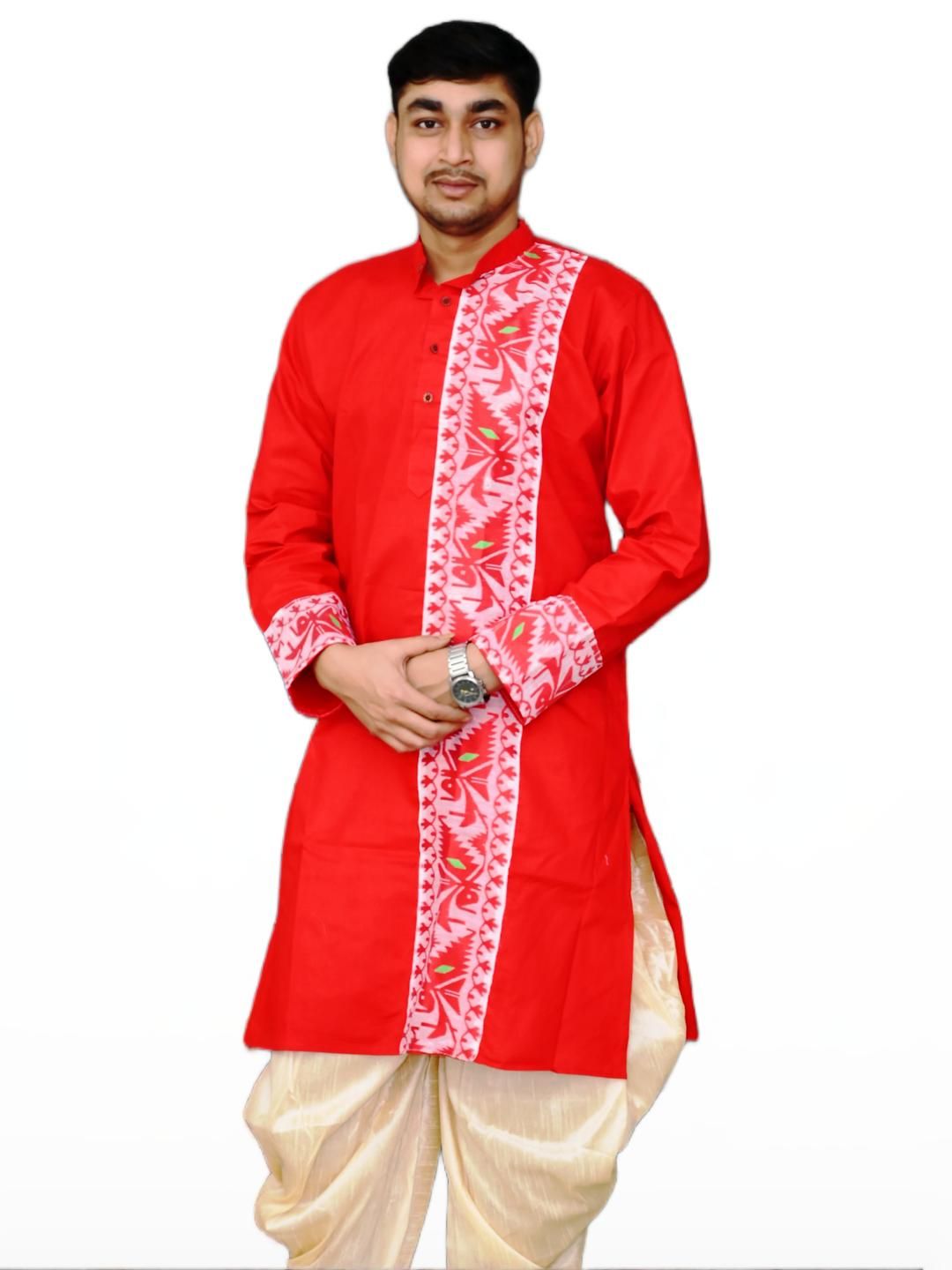 AMIT ONLINE Men Printed Pure Cotton Kurta