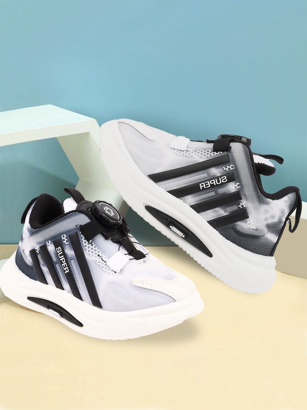 PASSION PETALS Kids  Colorblocked Velcro Casual Sneakers