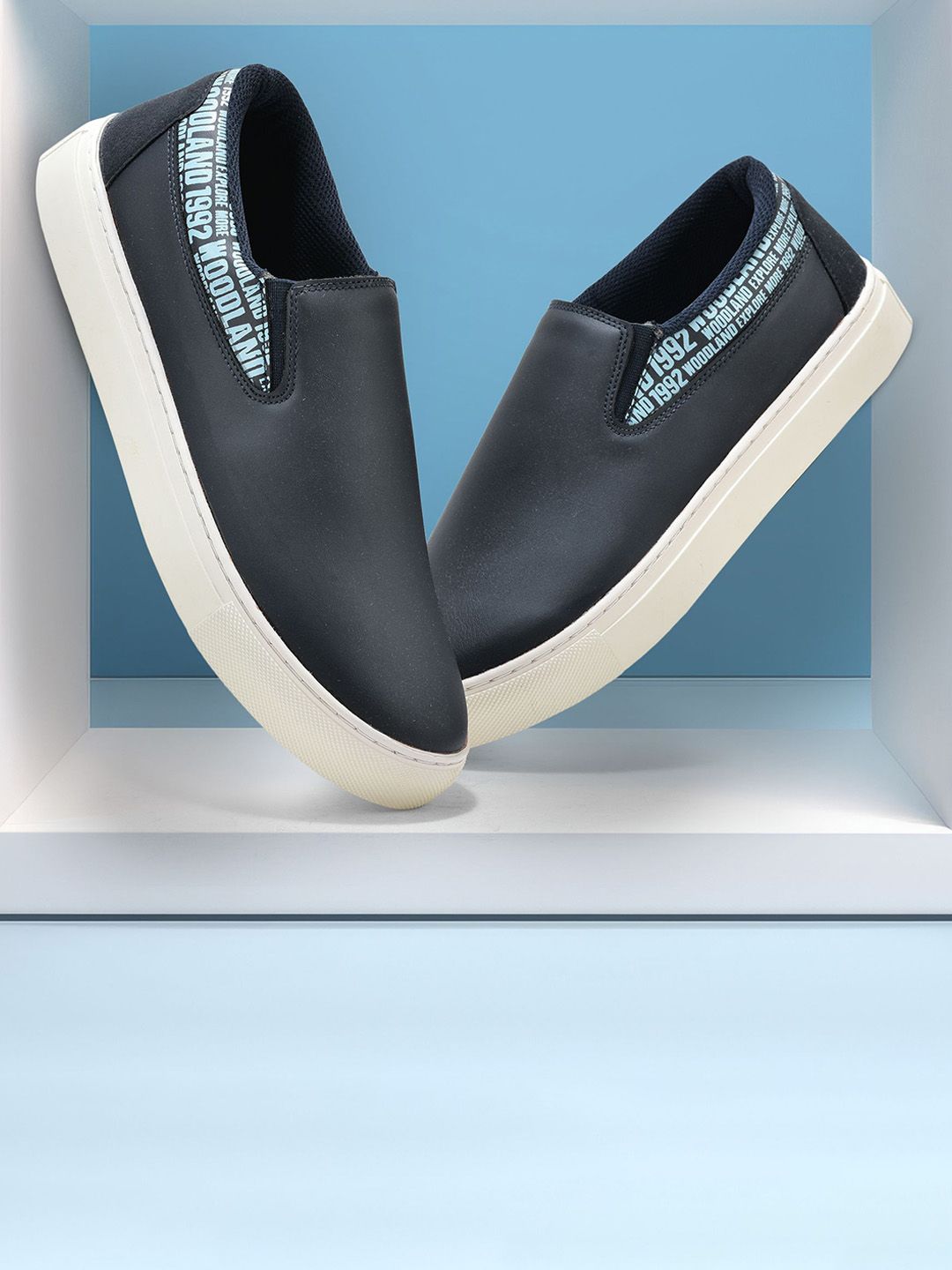 Woodland Woodland Men Solid Slip On Sneakers