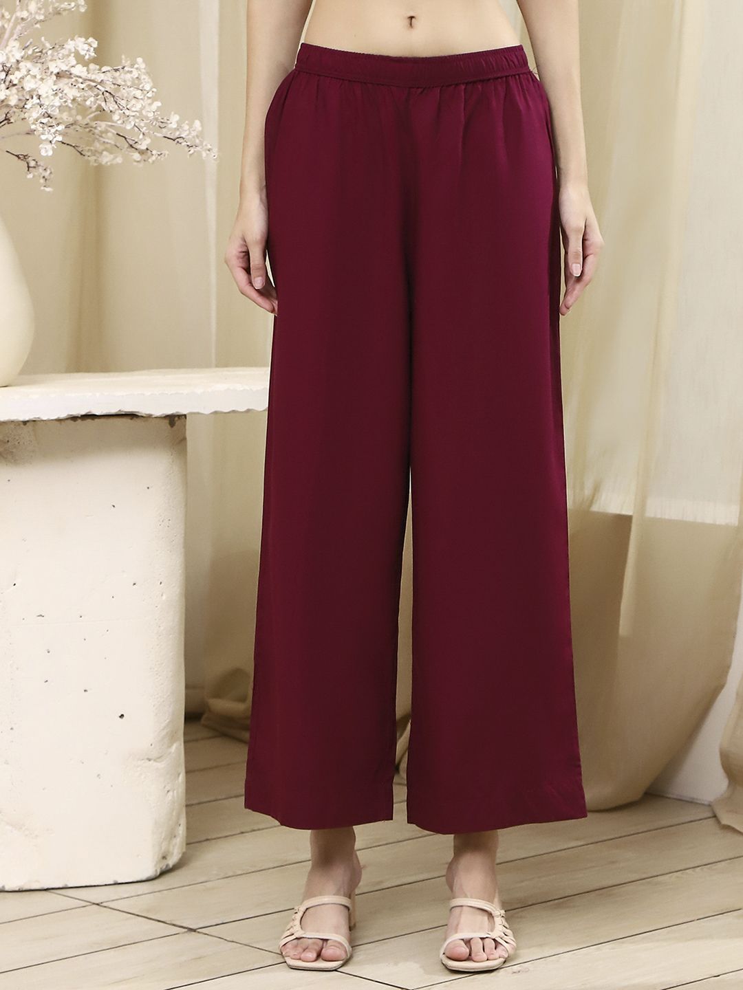 Biba Women Wide Leg Ethnic Palazzo