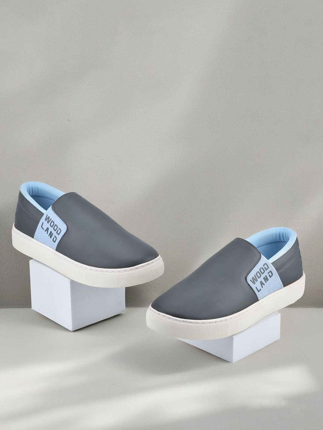 Woodland Woodland Men Colourblocked Slip-On Sneakers