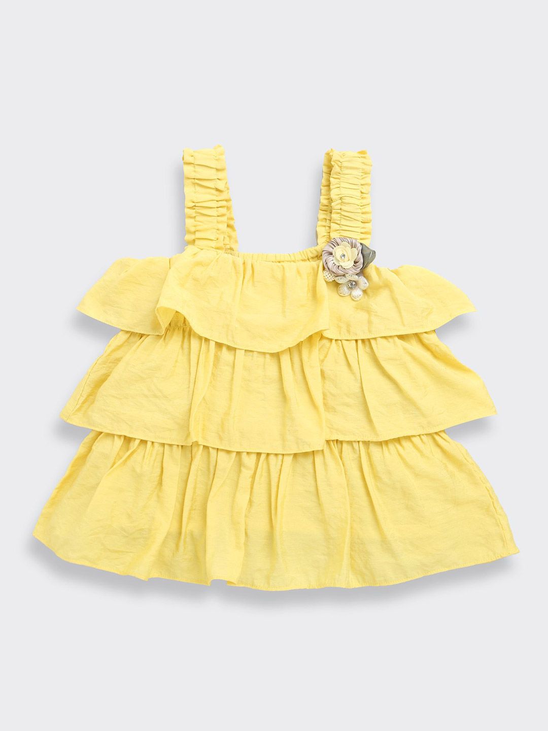 Tiny Girl Girls Sleeveless Layered Cotton Tiered Top