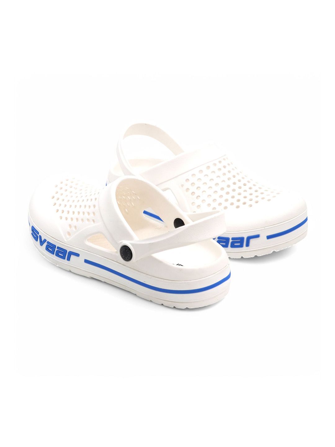 Svaar Men Self Design Lightweight Design with Adjustable Back Strap Clogs