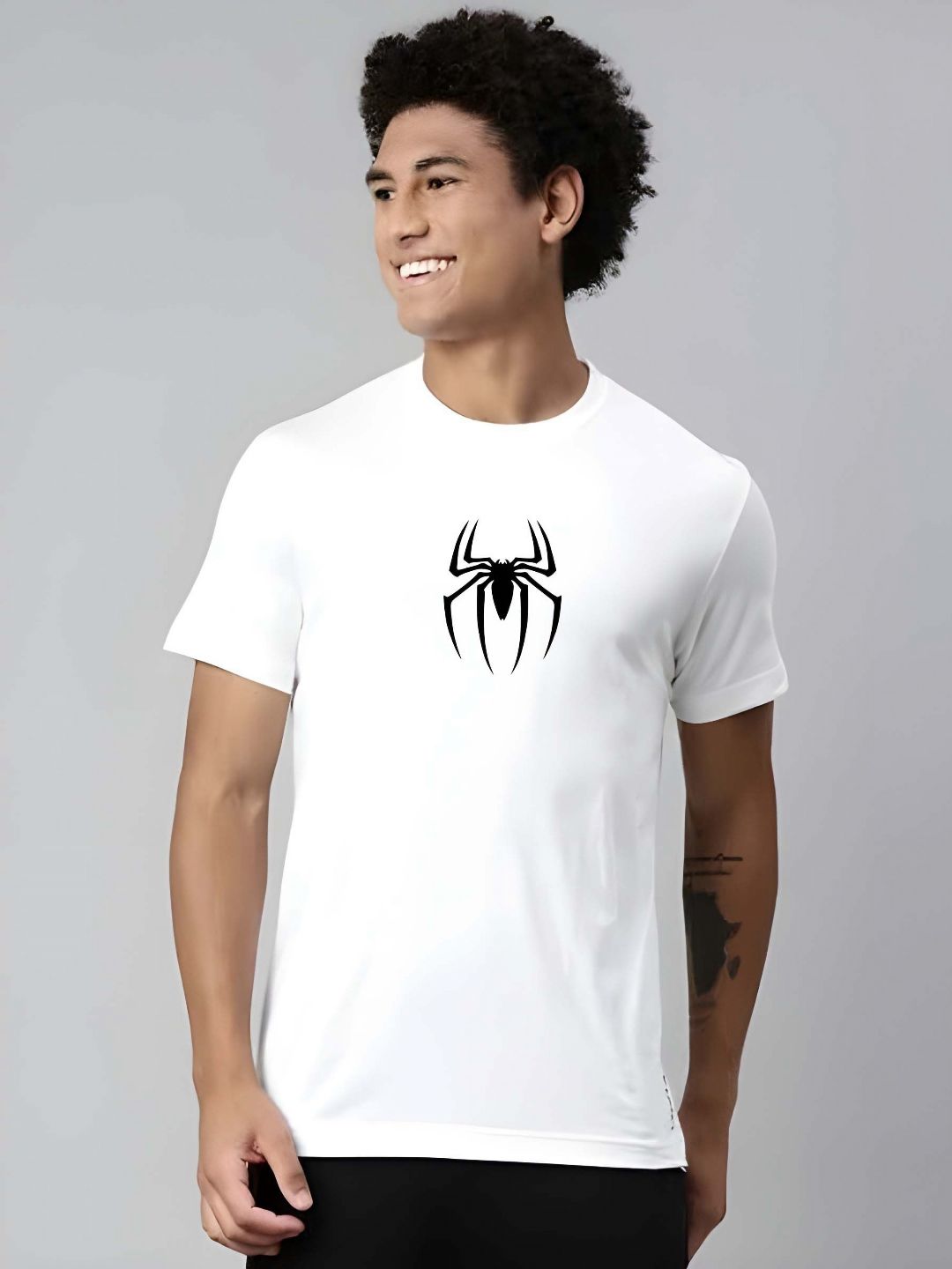 KAIDO Graphic Printed Round Neck Cotton T-shirt