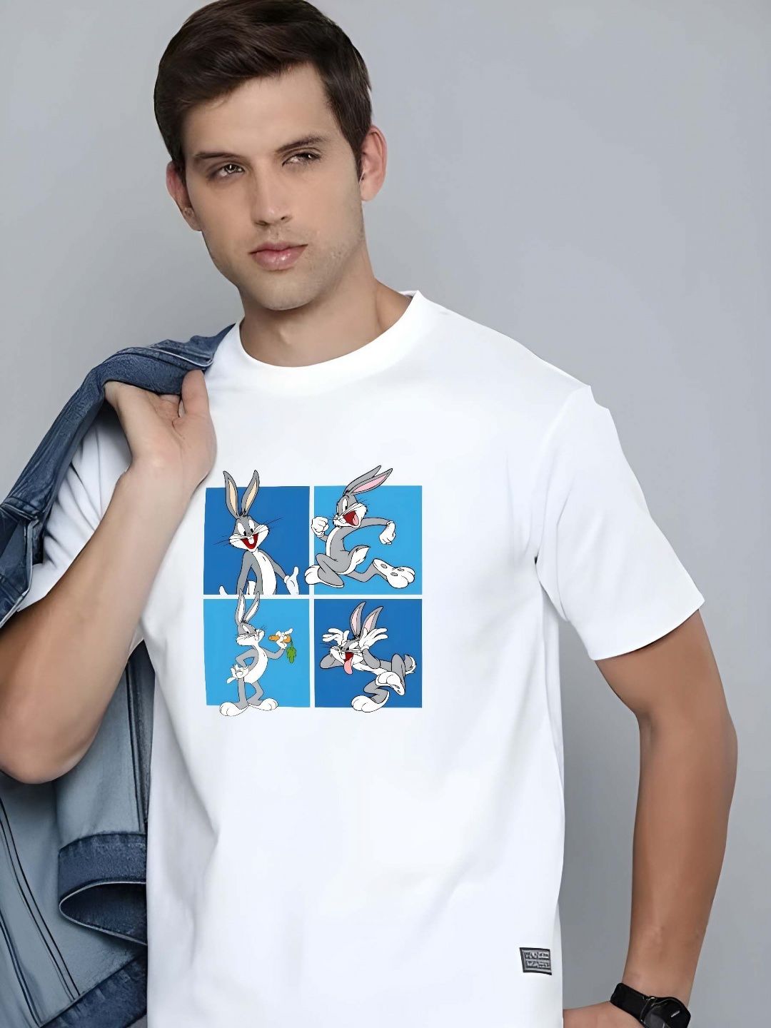 KAIDO Graphic Printed Round Neck Cotton T-shirt