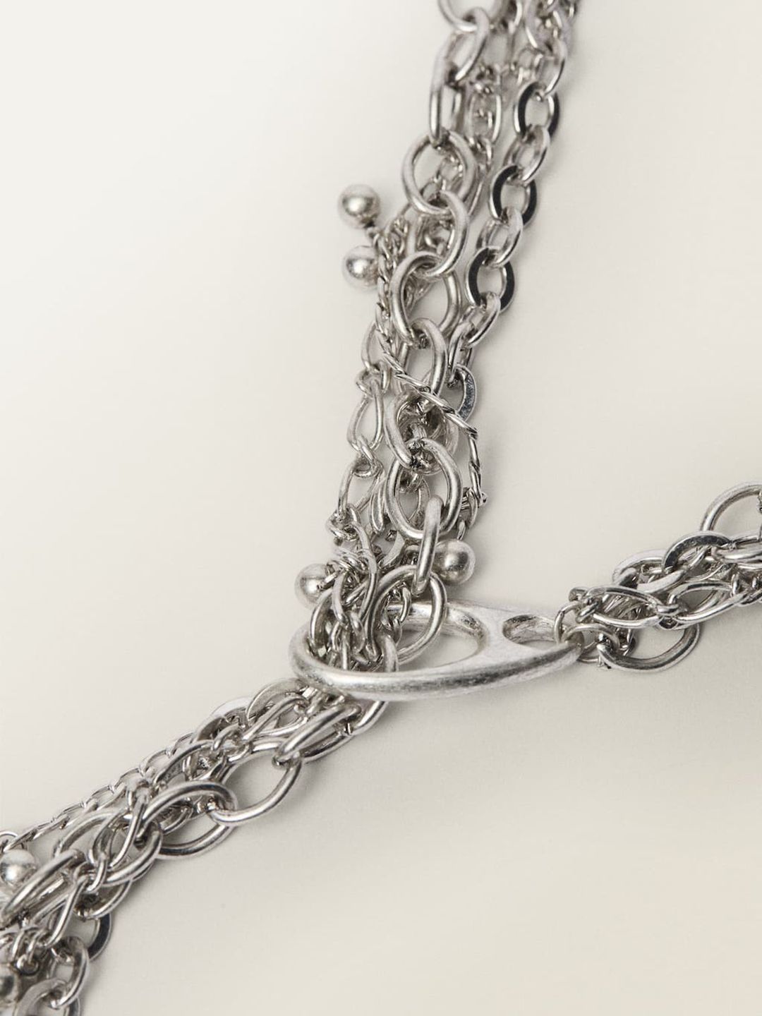 Combined Statement Layered Chain with Pendant