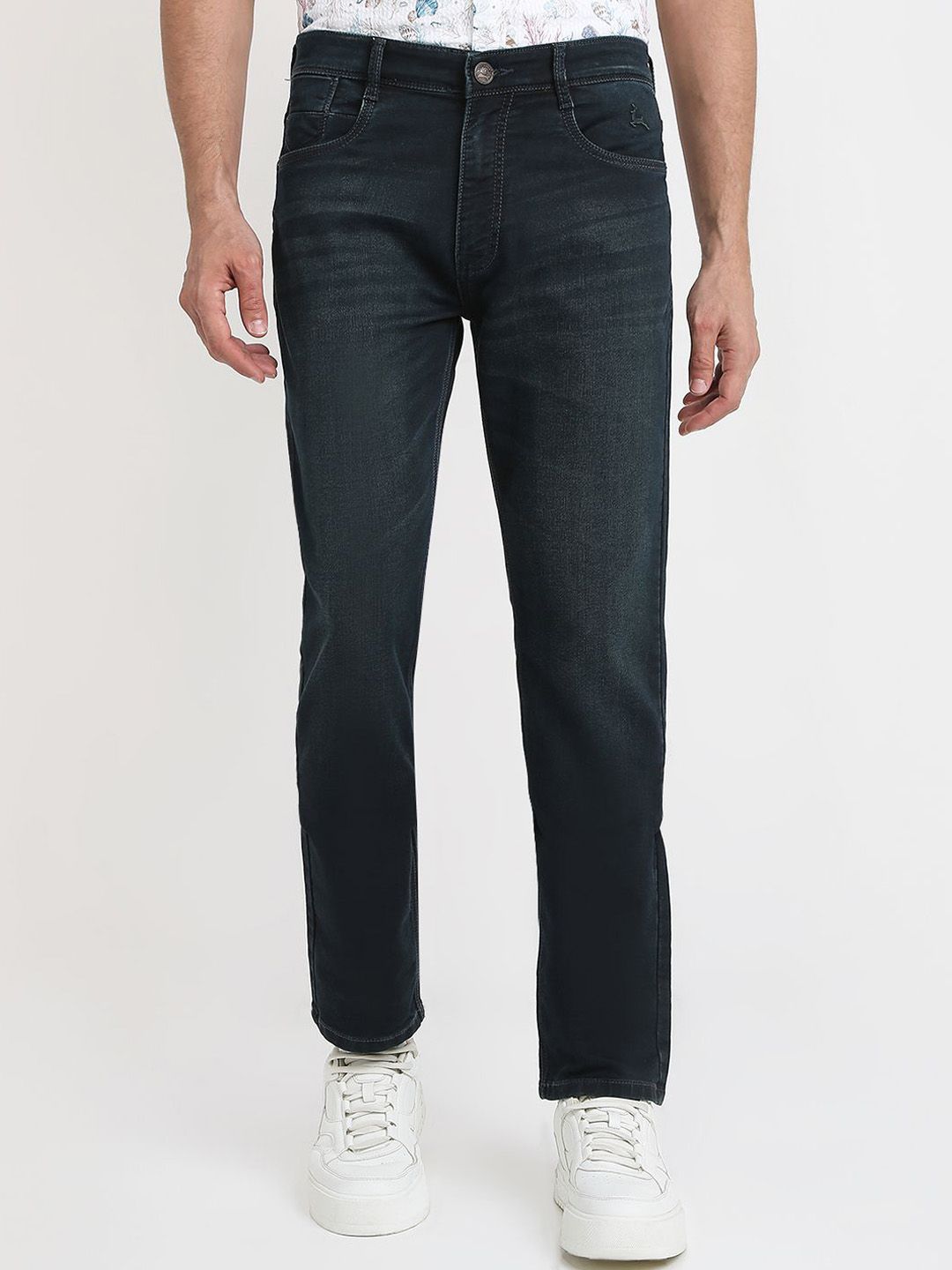 Parx Men Mid-Rise Straight Fit Jeans